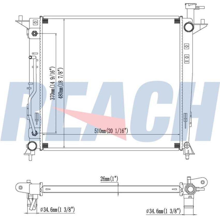 Reach International 41-13829 Radiator