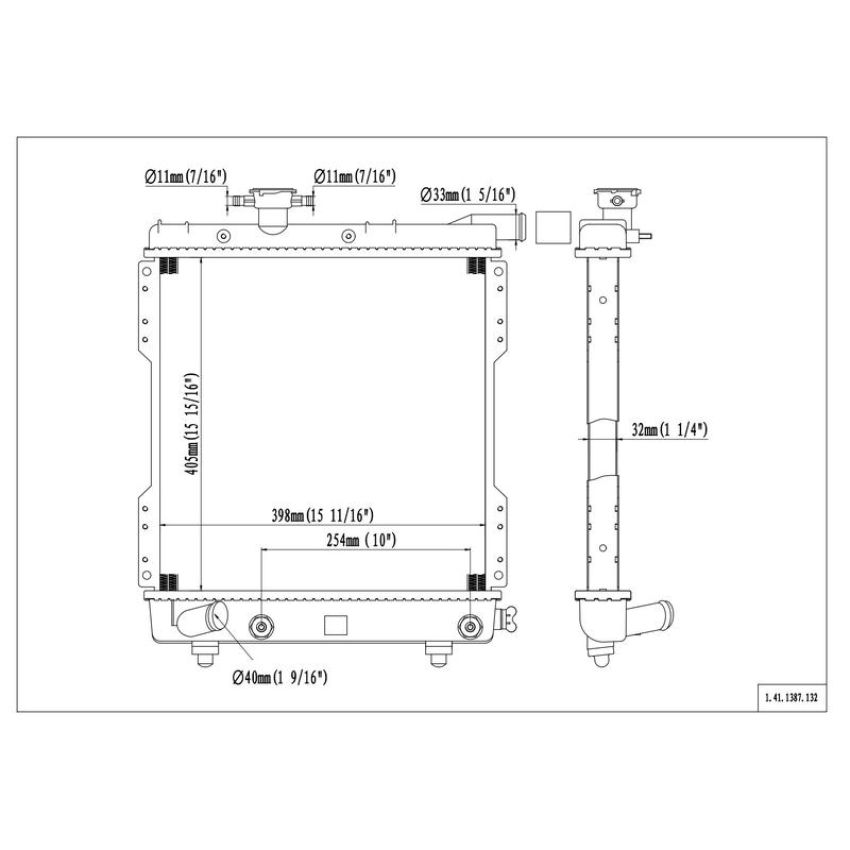 Reach International 41-1387 Radiator