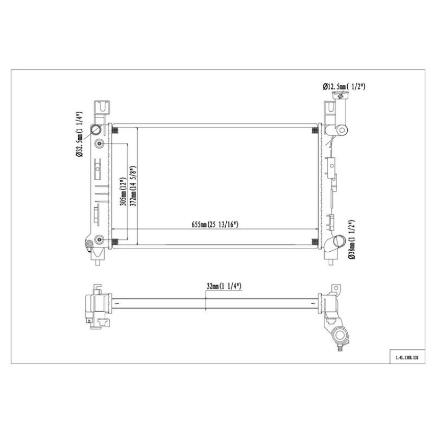Reach International 41-1388 Radiator