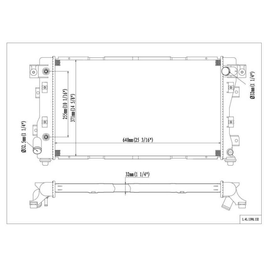 Reach International 41-1390 Radiator