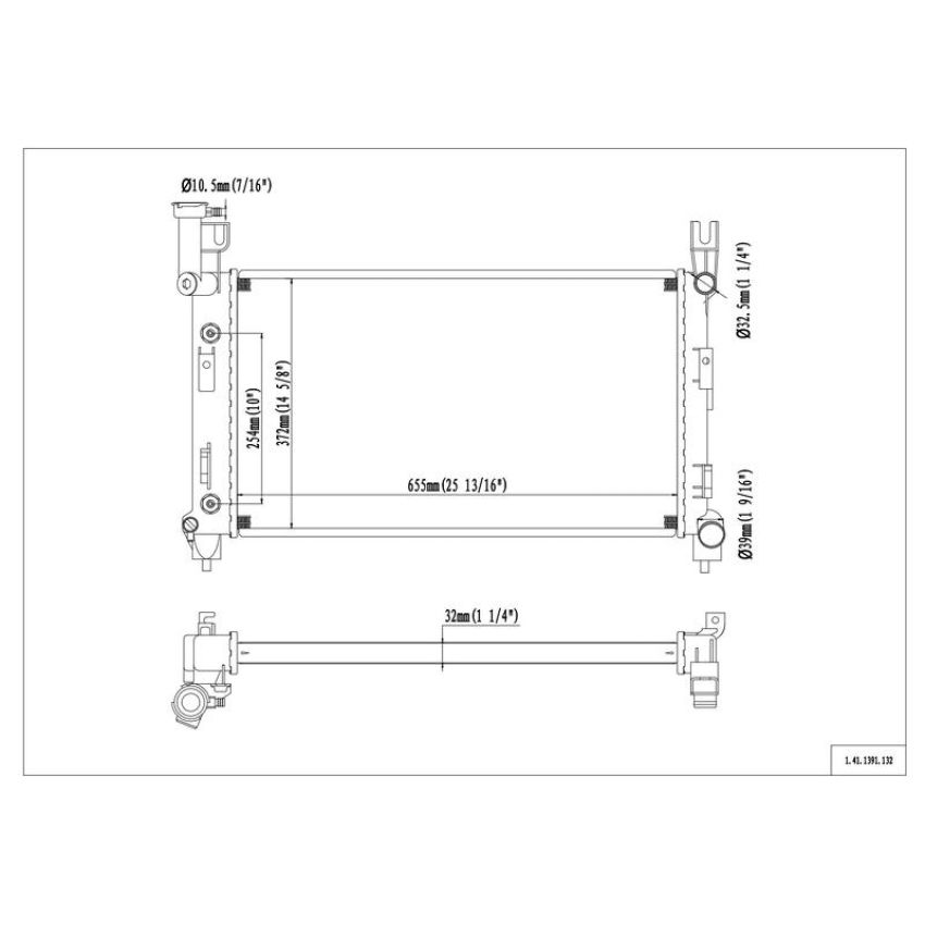 Reach International 41-1391 Radiator