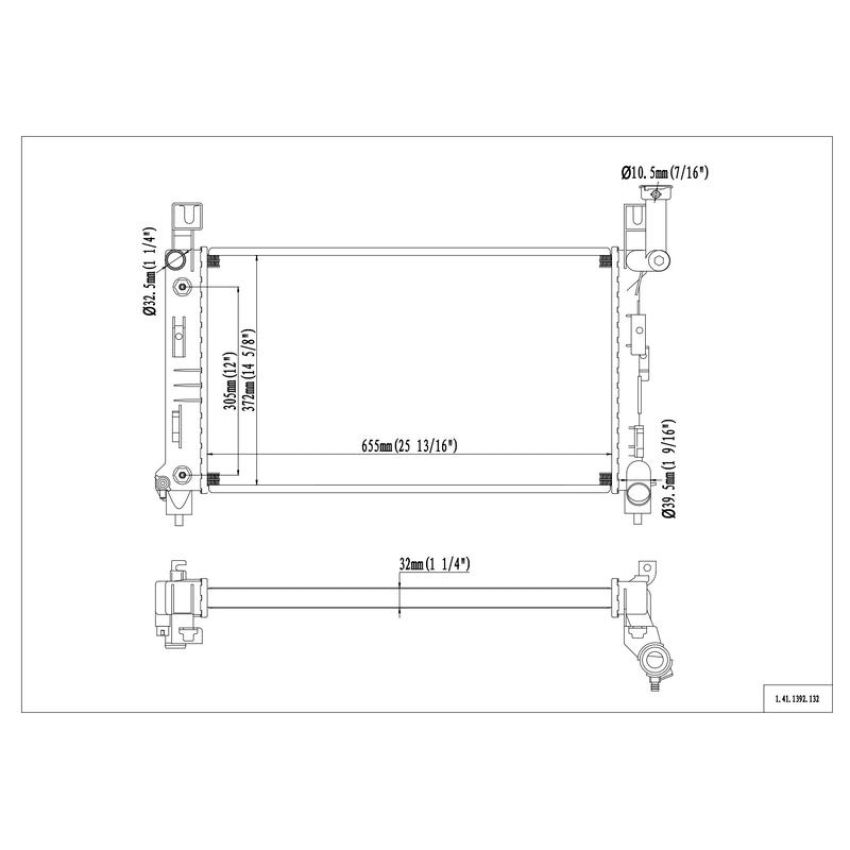 Reach International 41-1392 Radiator