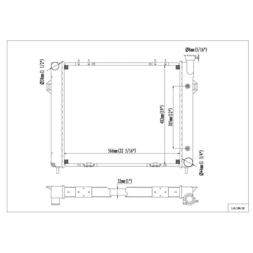 Reach International 41-1394 Radiator