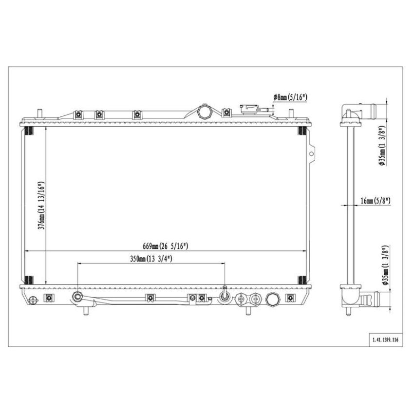 Reach International 41-1399 Radiator