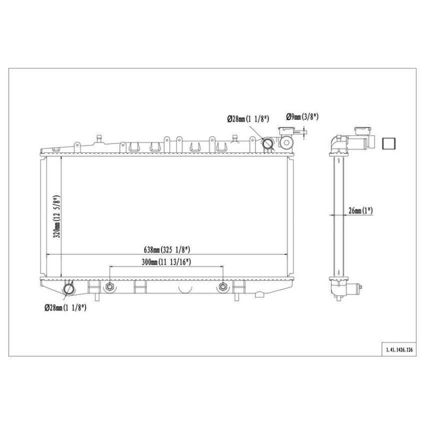 Reach International 41-1426 Radiator
