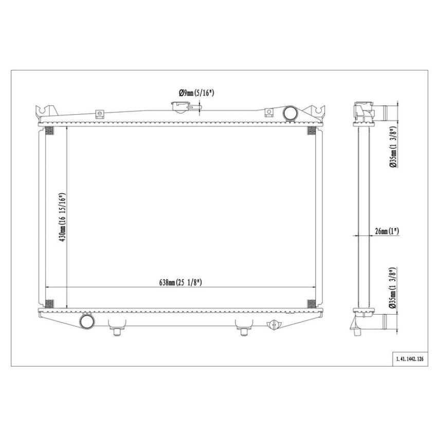 Reach International 41-1442 Radiator