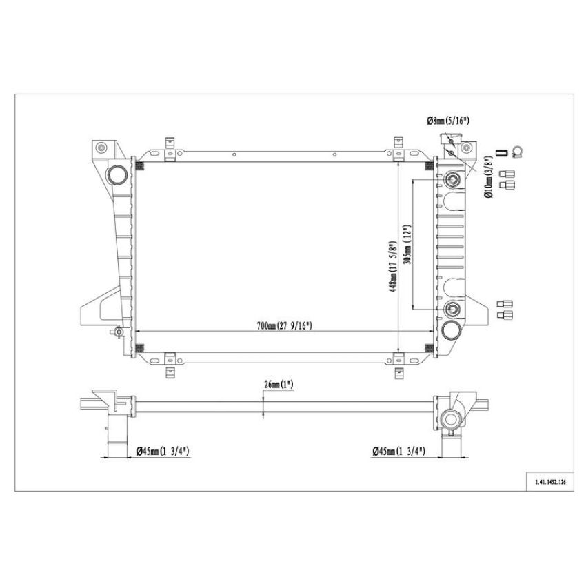 Reach International 41-1452 Radiator