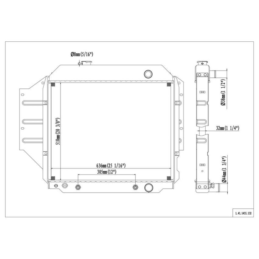Reach International 41-1455 Radiator