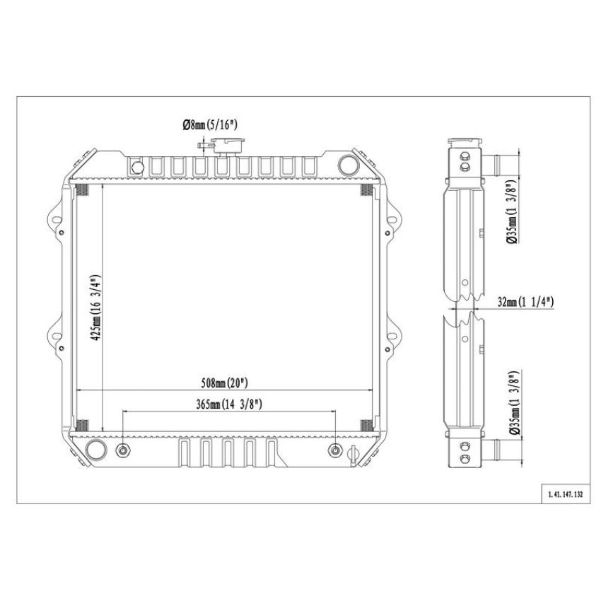 Reach International 41-147 Radiator