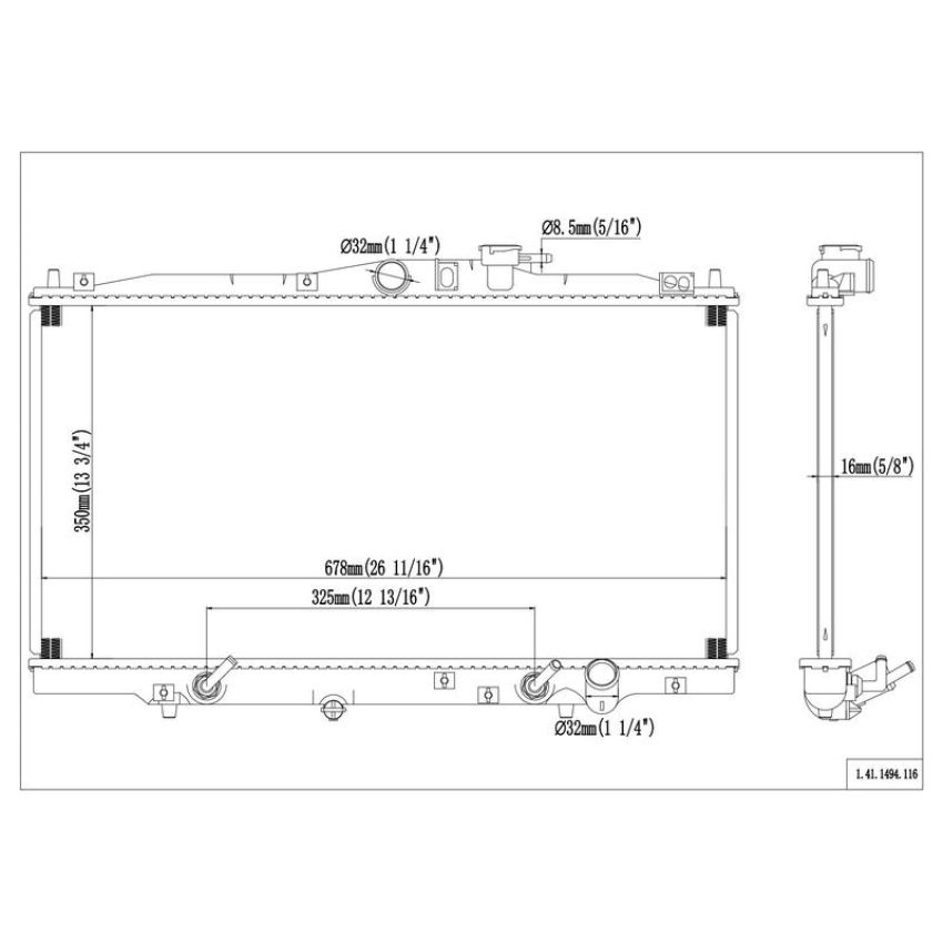 Reach International 41-1494 Radiator