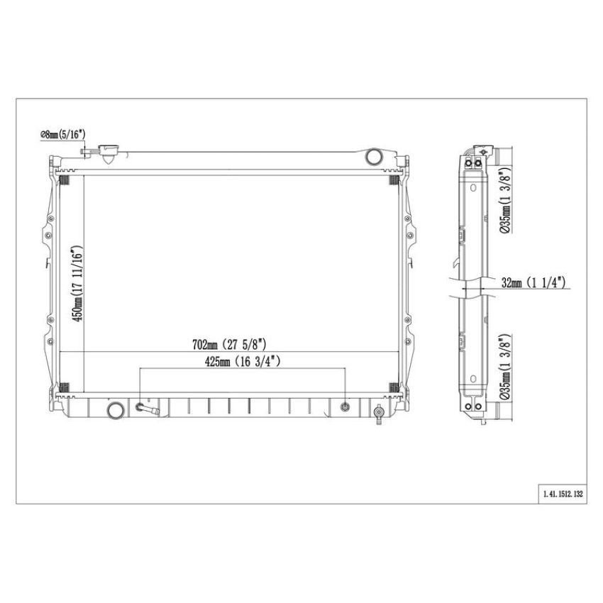 Reach International 41-1512 Radiator