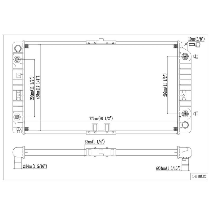 Reach International 41-1517 Radiator