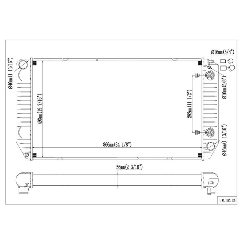 Reach International 41-1523 Radiator