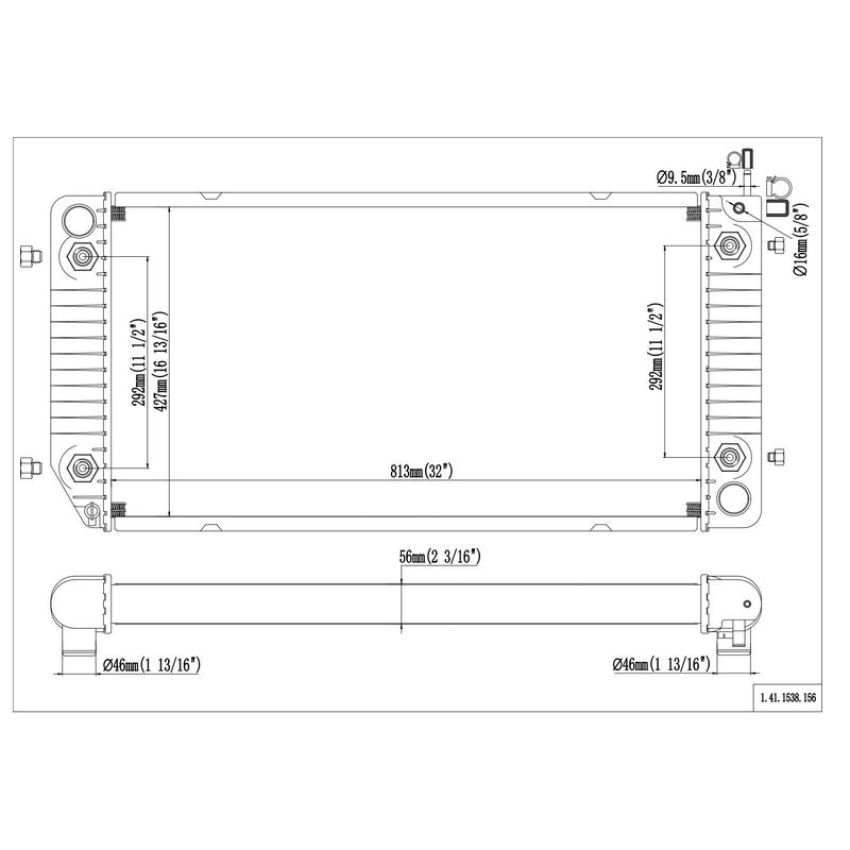 Reach International 41-1538 Radiator