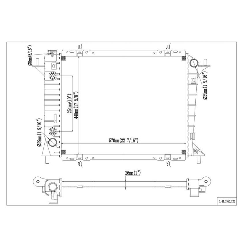 Reach International 41-1550 Radiator