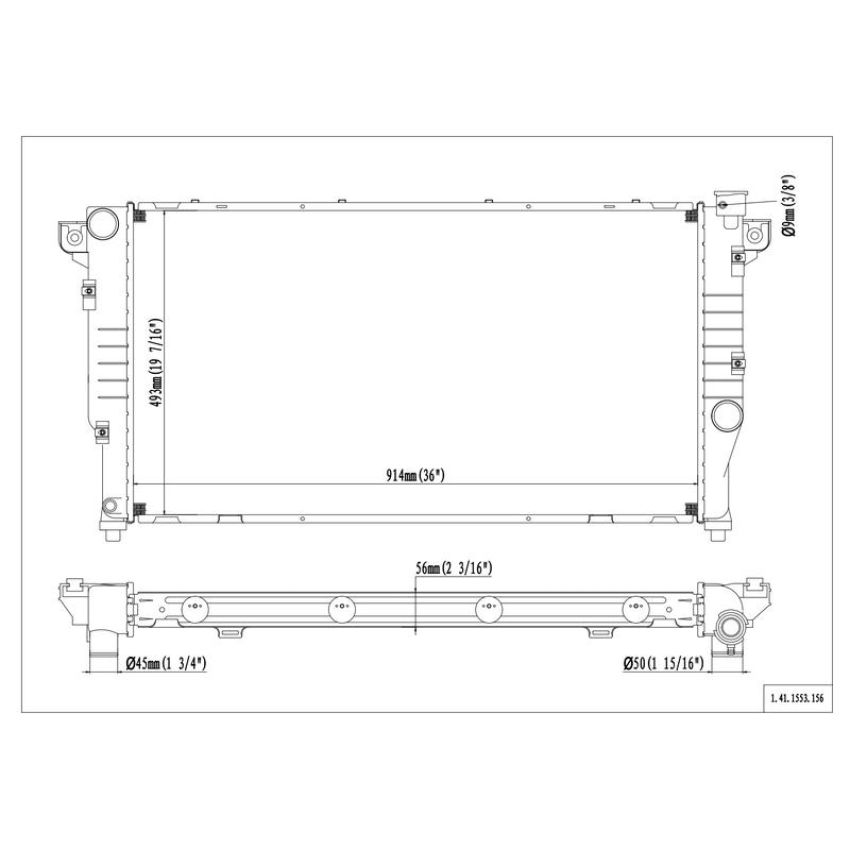 Reach International 41-1553 Radiator