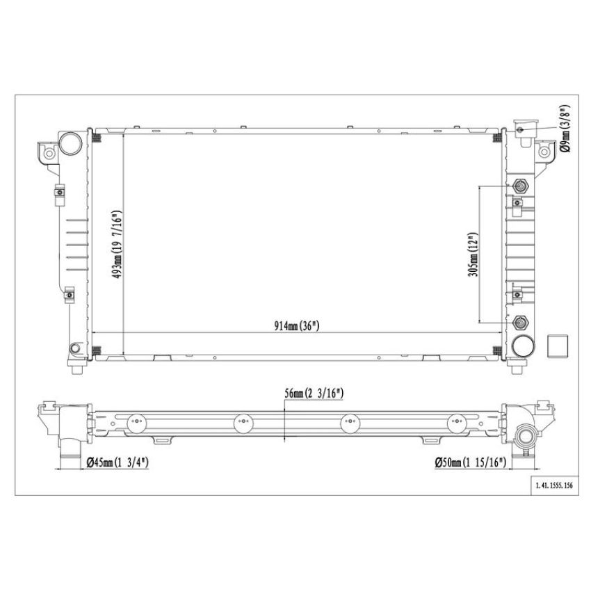 Reach International 41-1555 Radiator