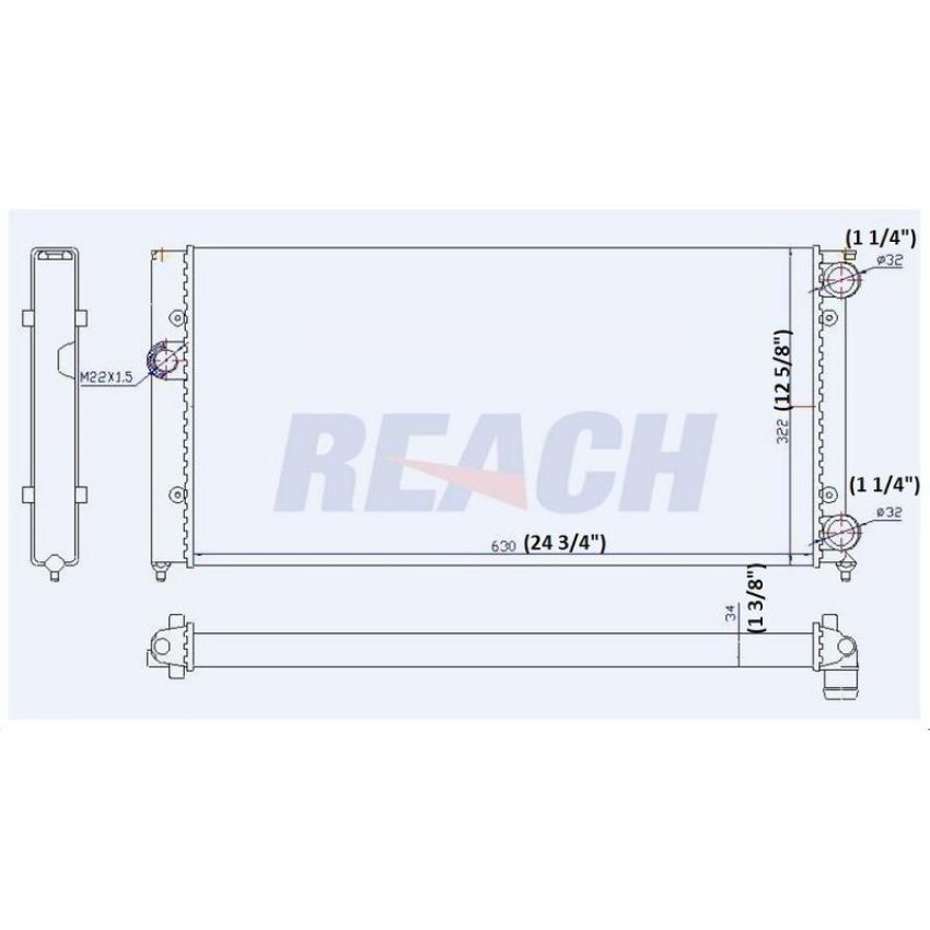 Reach International 41-1556 Radiator