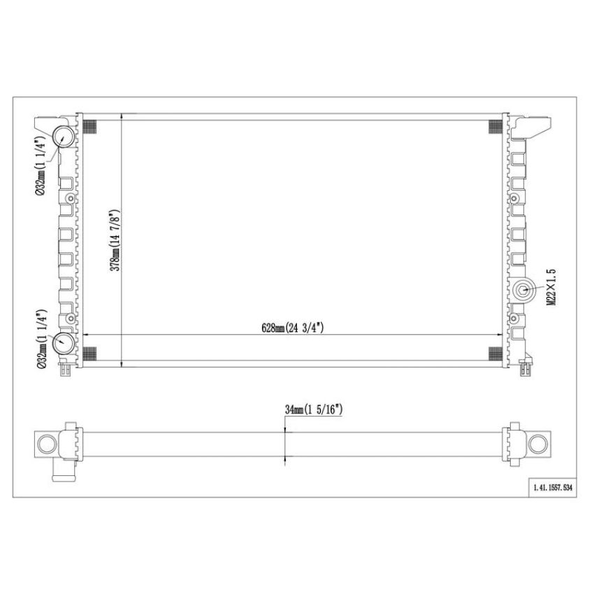 Reach International 41-1557 Radiator