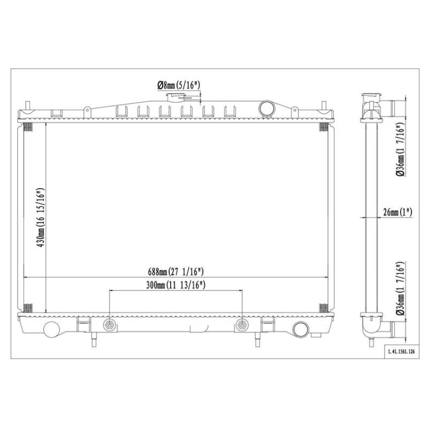 Reach International 41-1561 Radiator