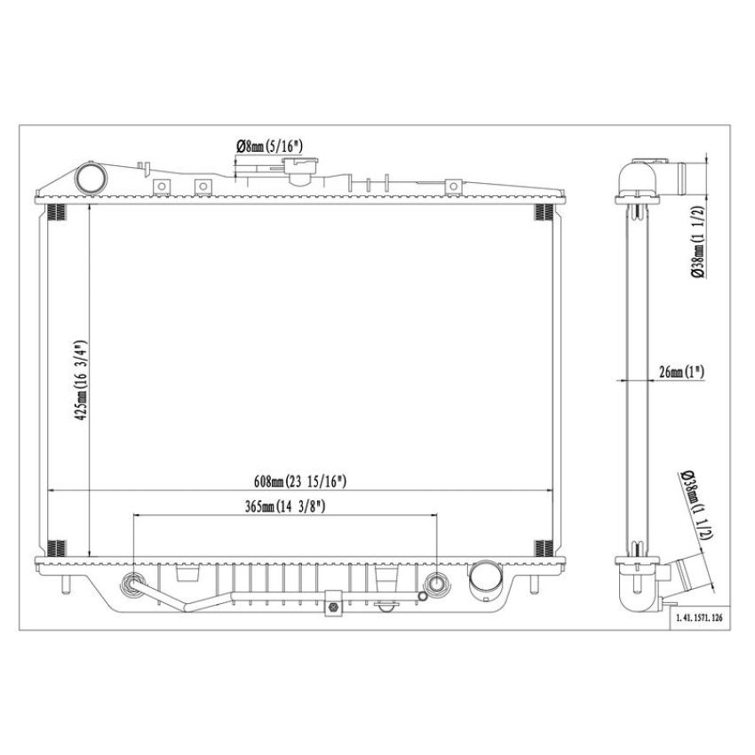 Reach International 41-1571 Radiator