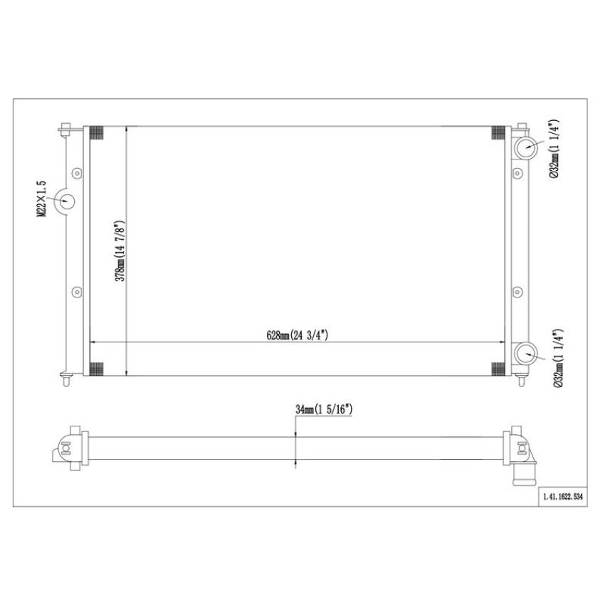 Reach International 41-1622 Radiator