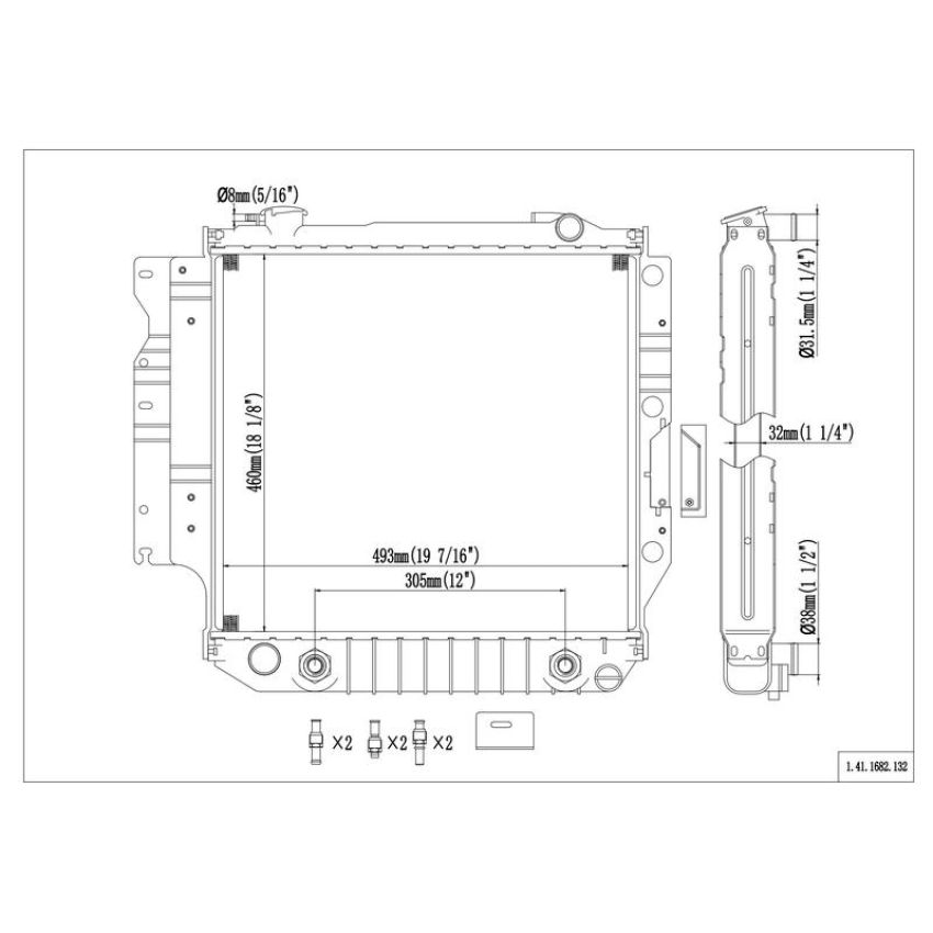 Reach International 41-1682 Radiator