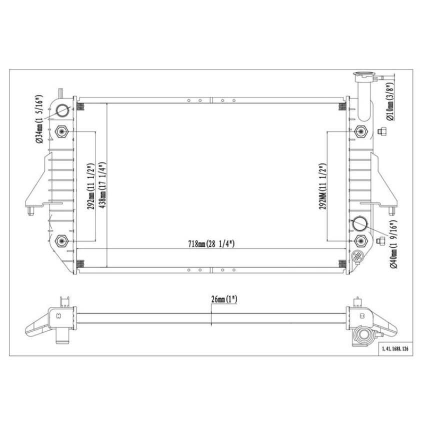 Reach International 41-1688 Radiator