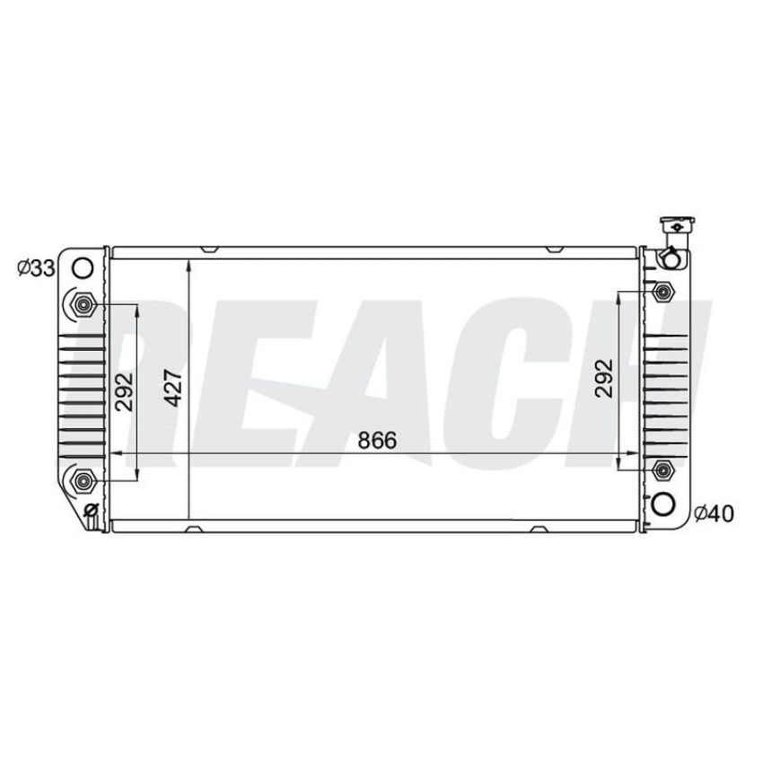Reach International 41-1694 Radiator