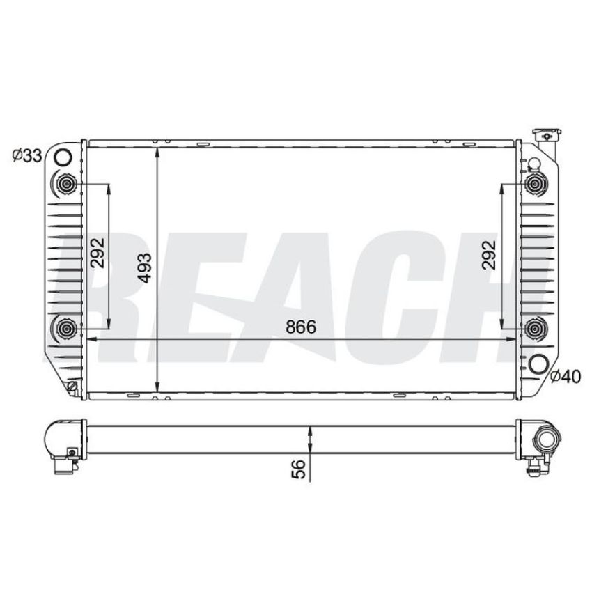 Reach International 41-1696 Radiator