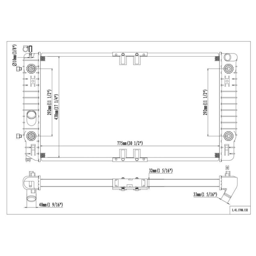 Reach International 41-1700 Radiator
