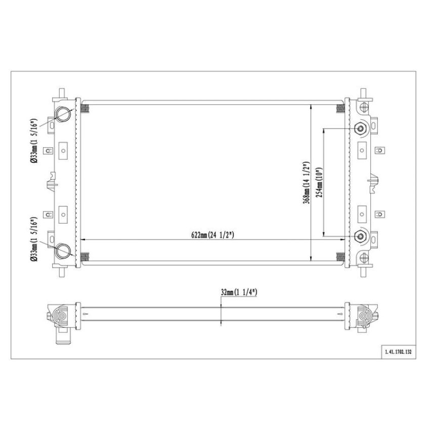 Reach International 41-1702 Radiator