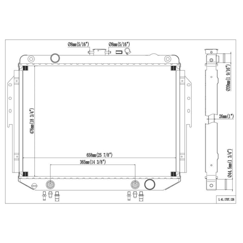 Reach International 41-1707 Radiator