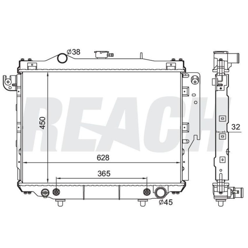 Reach International 41-1709 Radiator