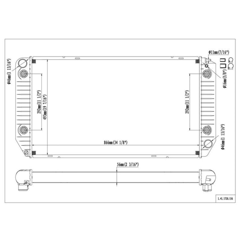 Reach International 41-1720 Radiator