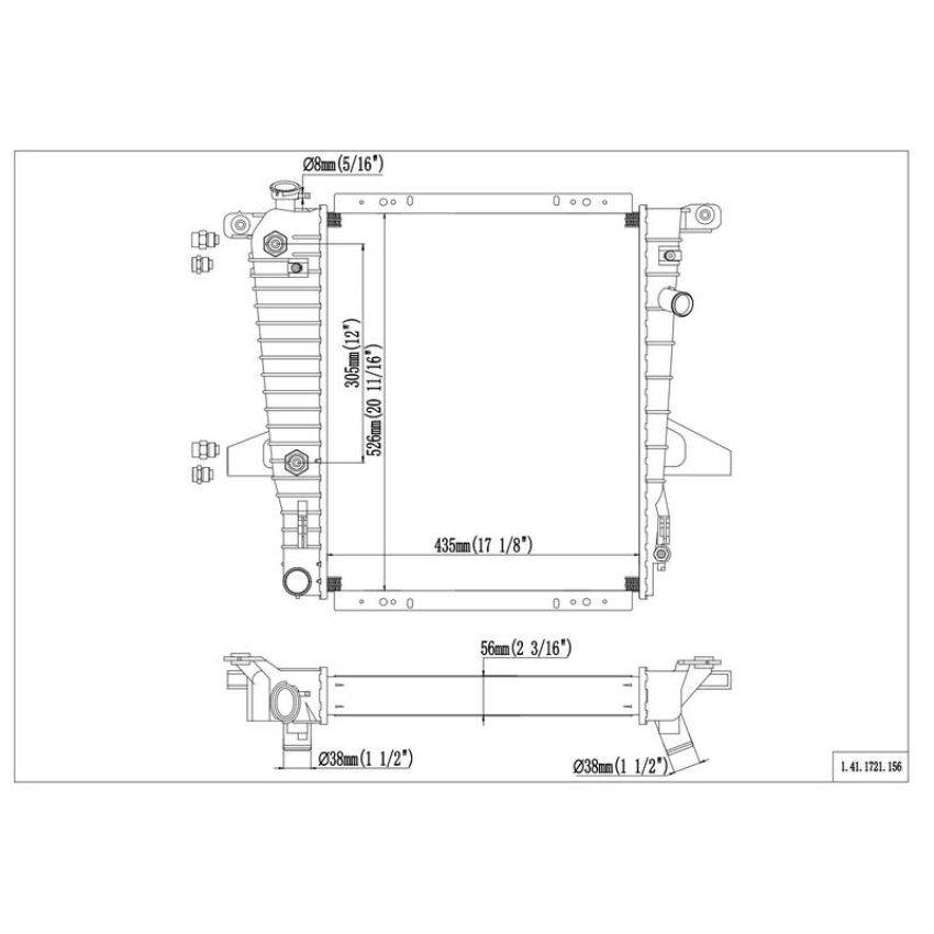 Reach International 41-1721 Radiator