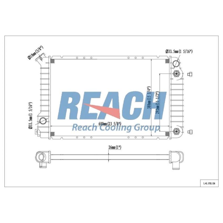 Reach International 41-1722 Radiator