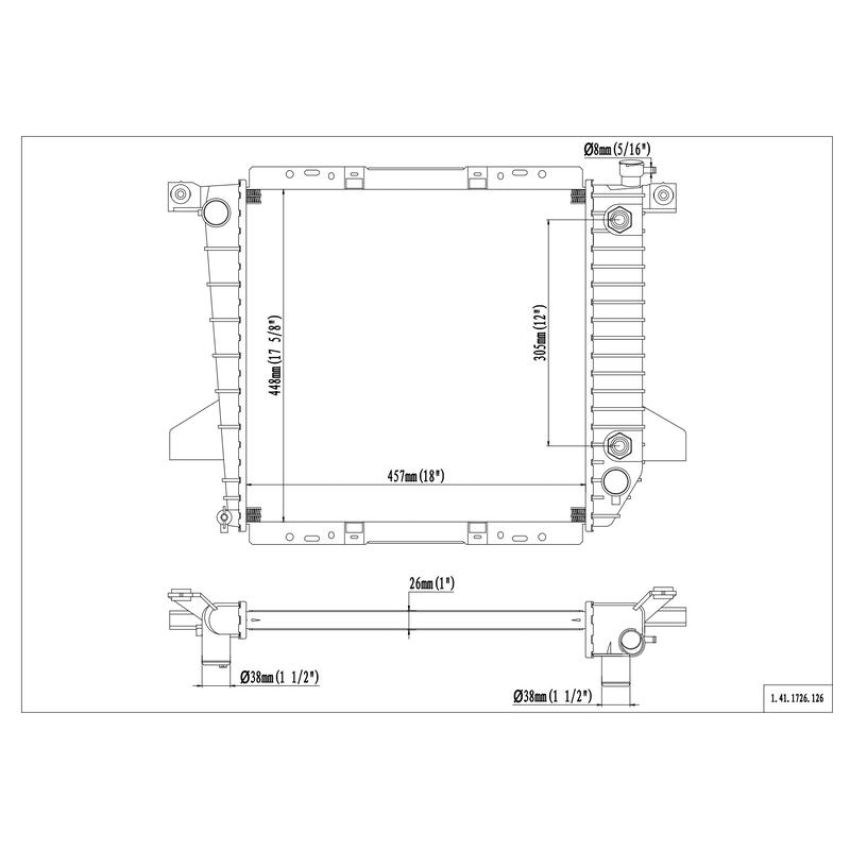 Reach International 41-1726 Radiator