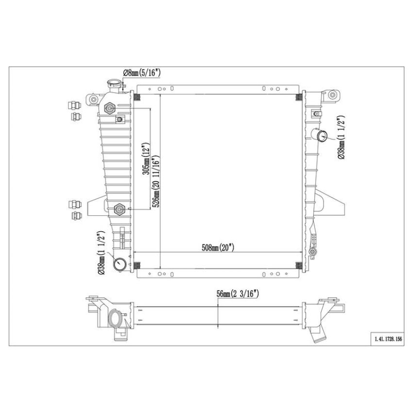 Reach International 41-1728 Radiator