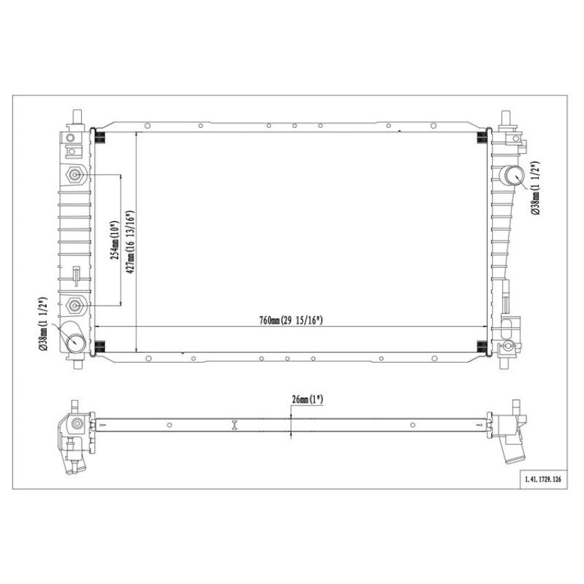 Reach International 41-1729 Radiator