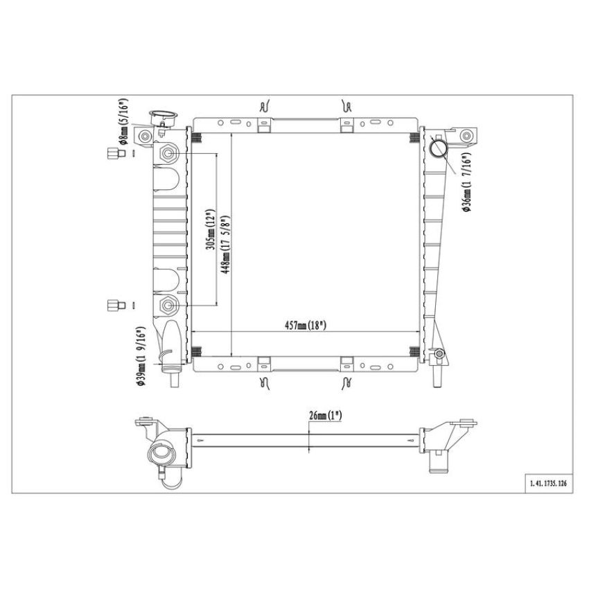 Reach International 41-1735 Radiator