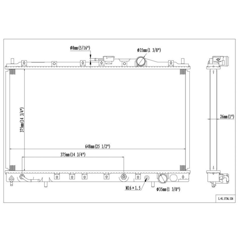 Reach International 41-1736 Radiator
