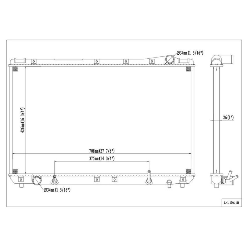 Reach International 41-1746 Radiator