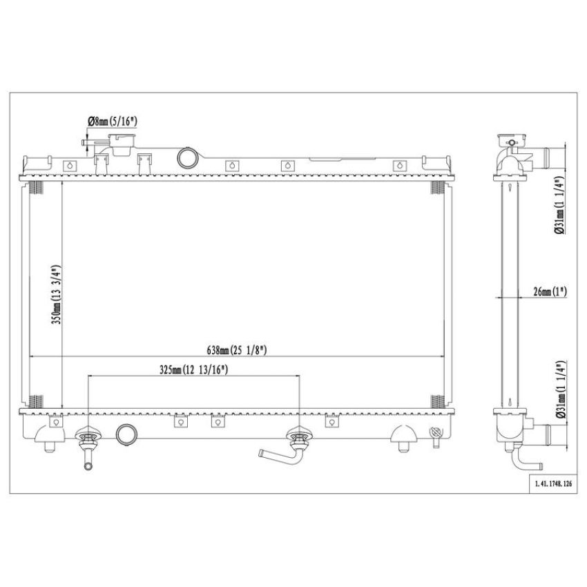 Reach International 41-1748 Radiator