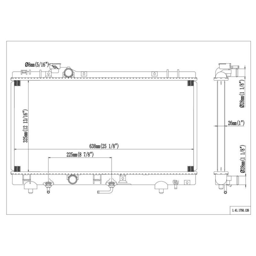 Reach International 41-1750 Radiator