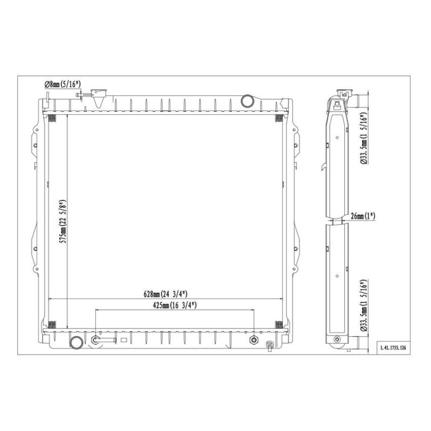 Reach International 41-1755 Radiator