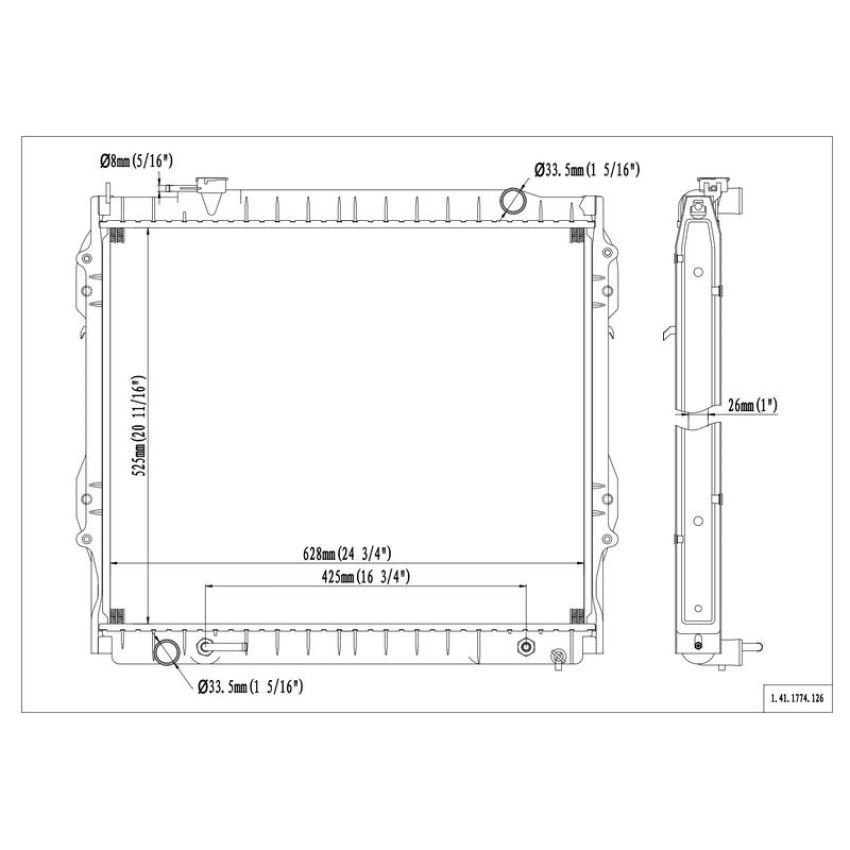 Reach International 41-1774 Radiator