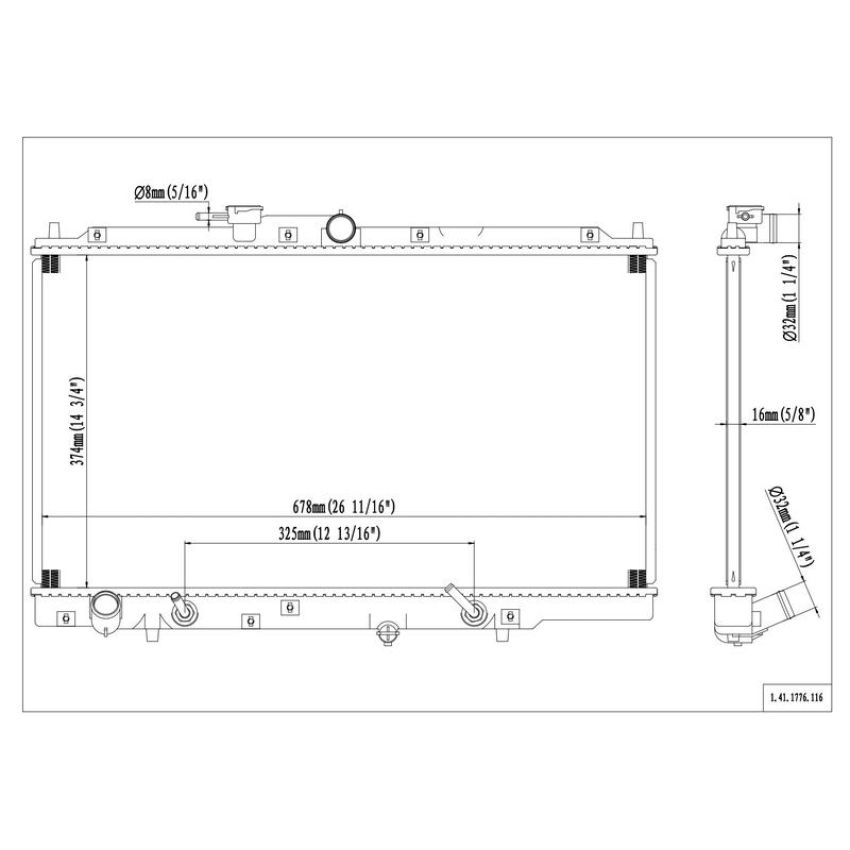 Reach International 41-1776 Radiator