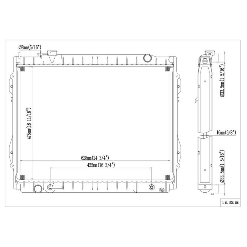 Reach International 41-1778 Radiator