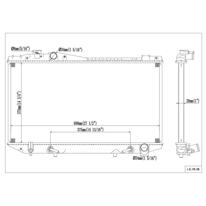 Reach International 41-178 Radiator